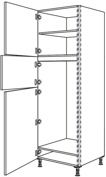 Nobilia Küchen LINE N Geräte-Hochschrank für Kühlschrank NGS123G-1X