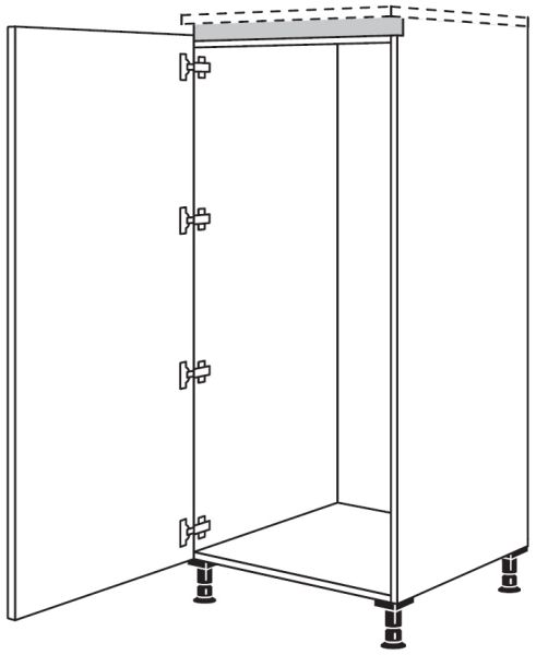 Nobilia Küchen LINE N Geräte-Hochschrank für Kühlschrank NG140