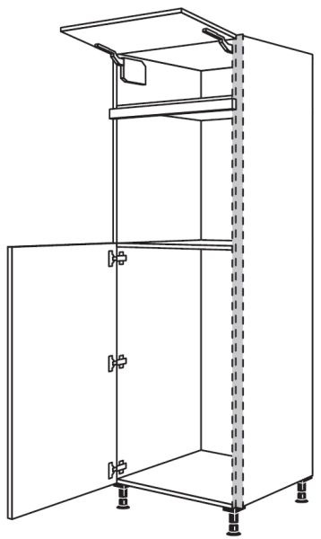 Nobilia Küchen LINE N Geräte-Hochschrank für Kühlschrank NGS103O-1X
