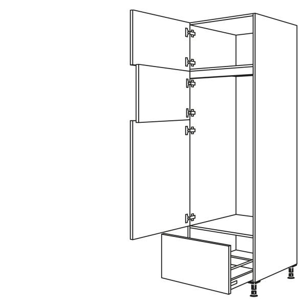 Nobilia Küchen Geräte-Hochschrank für Kühlschrank GD123GA-3