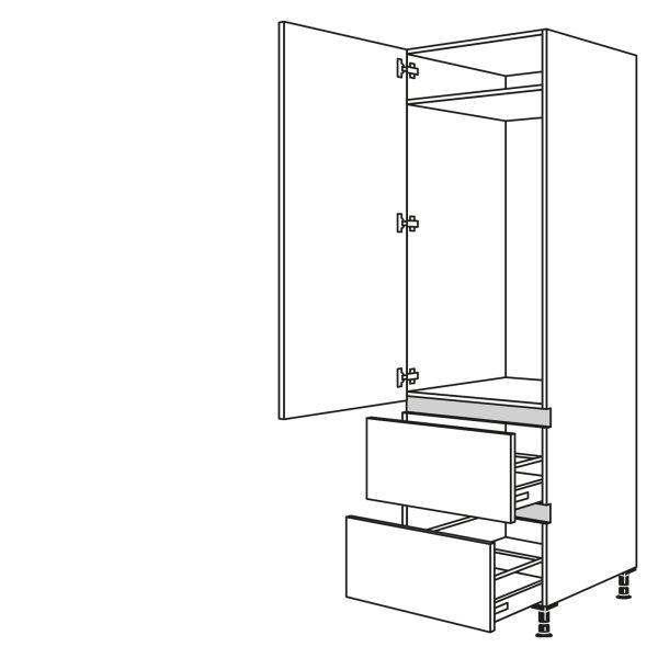 Nobilia Küchen LINE N Geräte-Hochschrank für Kühlschrank NG1232A-3