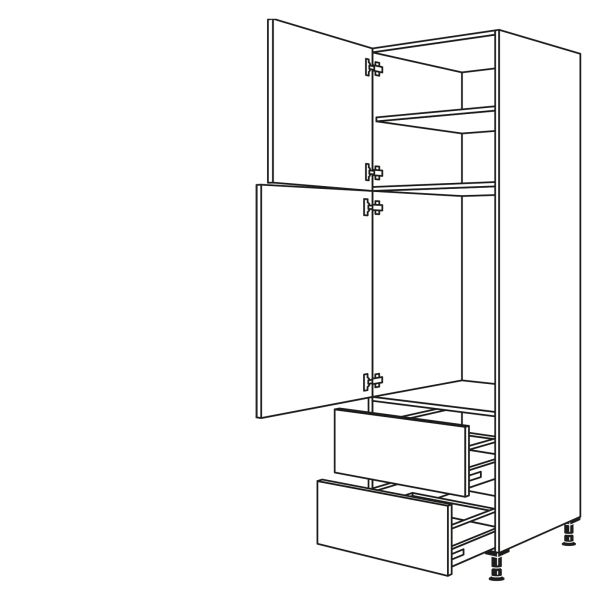 Nobilia Küchen Geräte-Hochschrank für Kühlschrank G88A-3