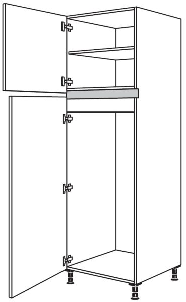 Nobilia Küchen LINE N Geräte-Hochschrank für Kühlschrank NGT123-1X