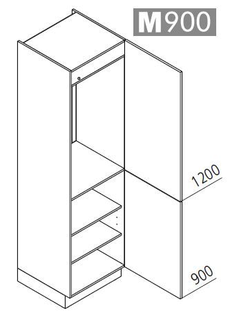 Nolte Küchen Geräte-Hoschrank elektrisch für Kühlschrank GK210-103-01E