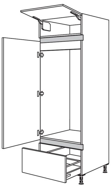 Nobilia Küchen LINE N Geräte-Hochschrank für Kühlschrank NG123A-1