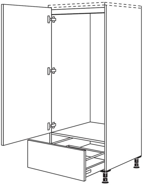 Nobilia Küchen Geräte-Hochschrank für Kühlschrank G123A-X
